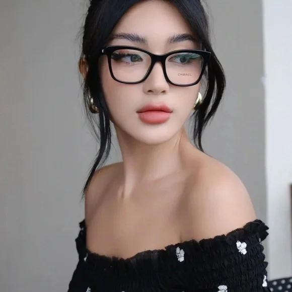 Authentic CHANEL Black Eyewear with Logo Case and Box, #3392 - Picture 9 of 9